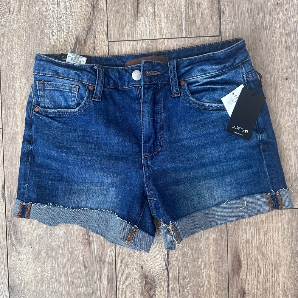 Joe's Jeans Women's Blue Denim Cuff Shorts